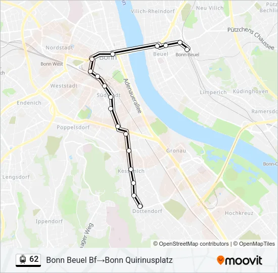 62 Light Rail Line Map