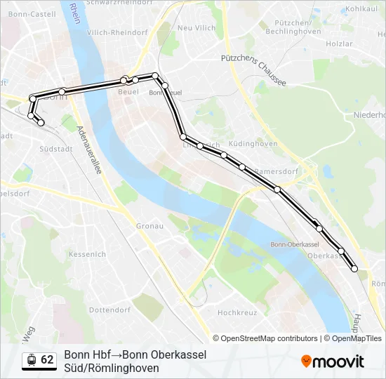 62 Light Rail Line Map