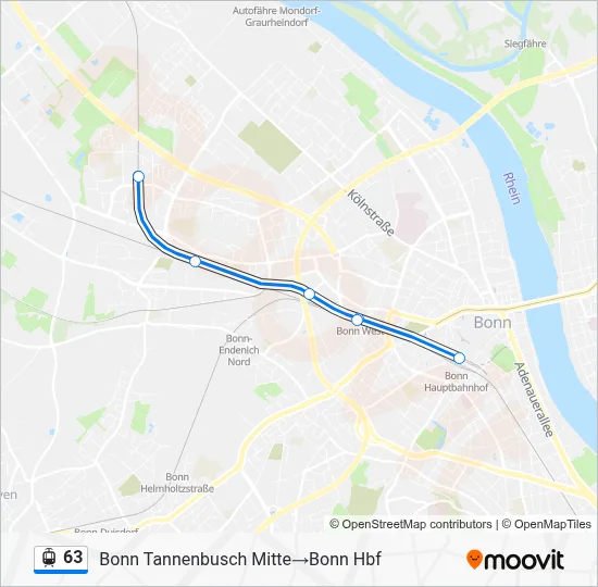 63 Light Rail Line Map