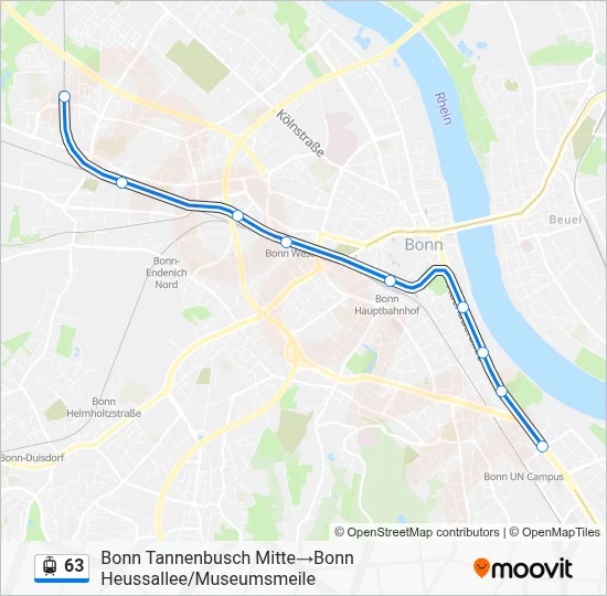 63 Light Rail Line Map