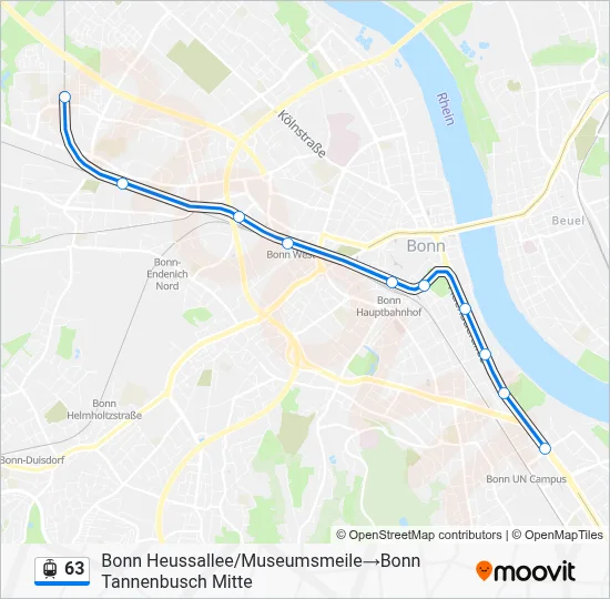 63 Light Rail Line Map