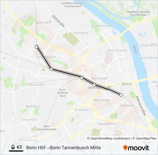 63 Light Rail Line Map