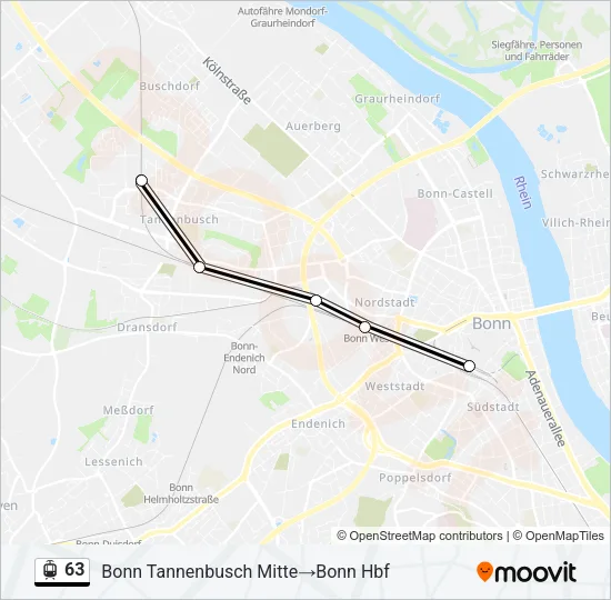 63 Light Rail Line Map