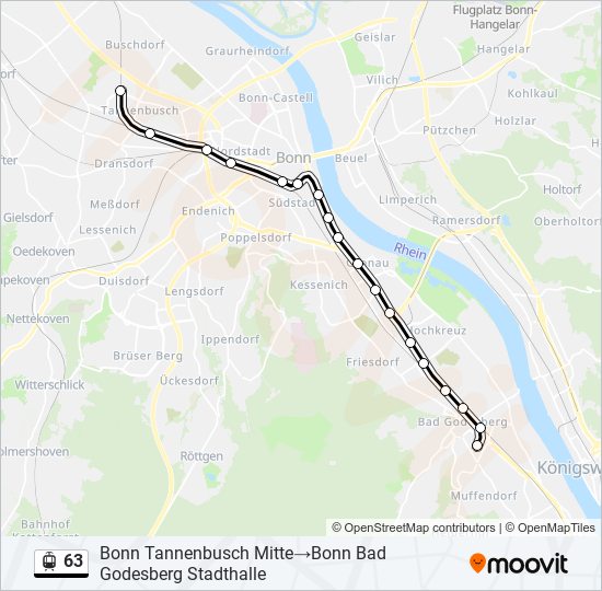 63 light rail Line Map