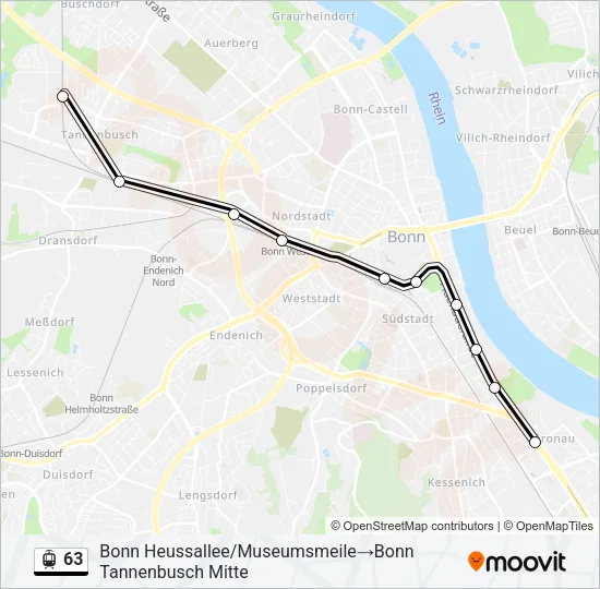 63 Light Rail Line Map