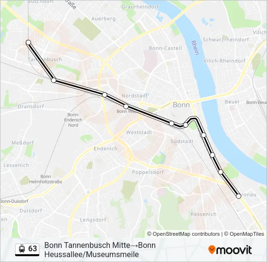 63 Light Rail Line Map