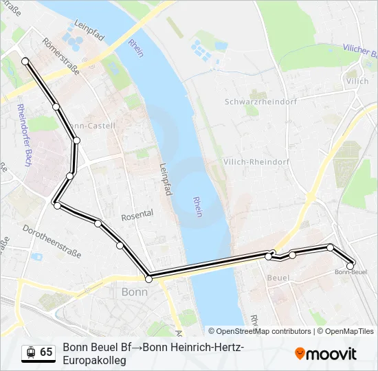 65 Light Rail Line Map