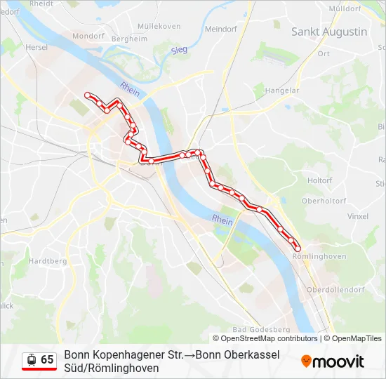 65 Light Rail Line Map