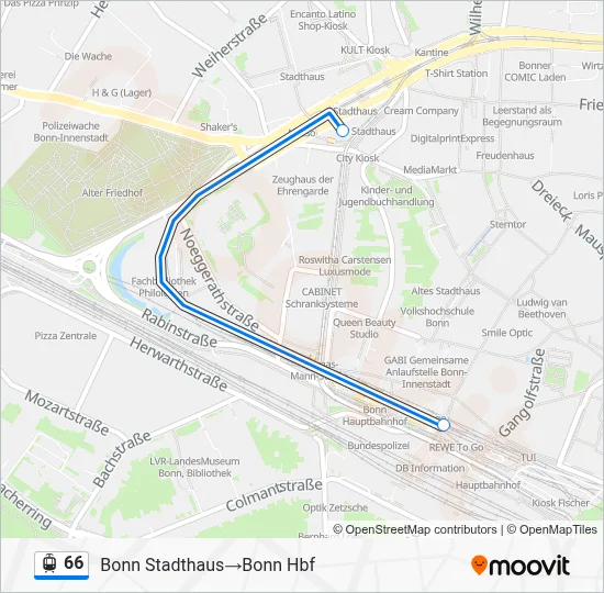66 Light Rail Line Map