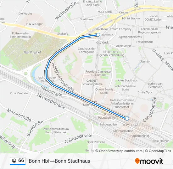 66 Light Rail Line Map