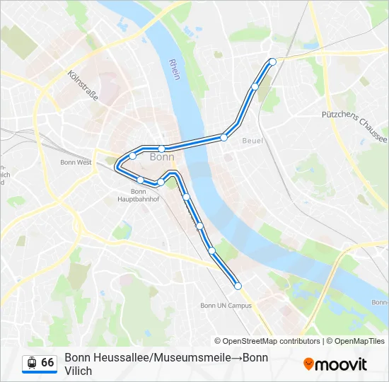 66 Light Rail Line Map