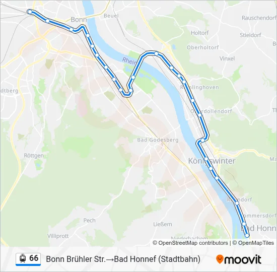 66 Light Rail Line Map