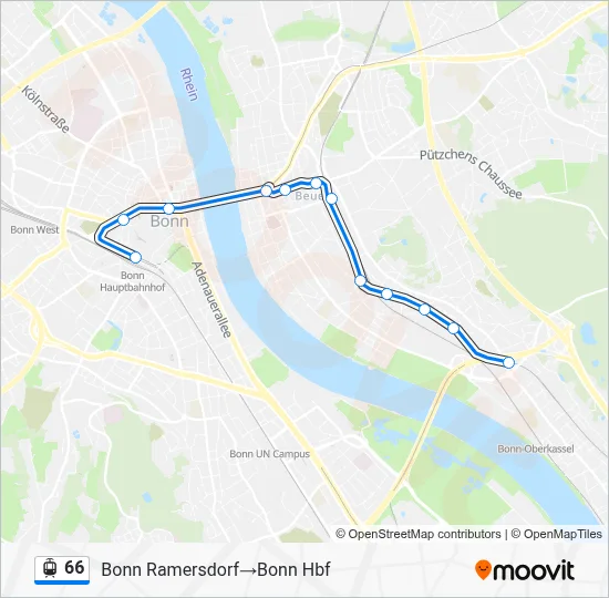 66 Light Rail Line Map