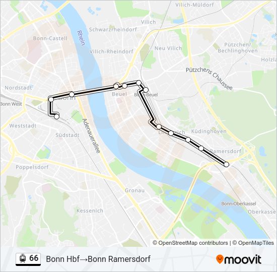 66 SWB Stadtwerke Bonn Verkehrs GmbH Straßenbahn