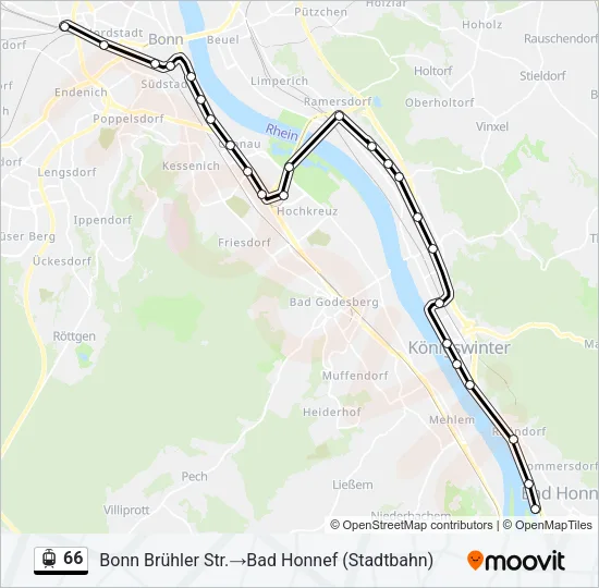 66 Light Rail Line Map