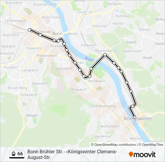 66 Light Rail Line Map