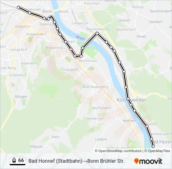 66 Light Rail Line Map