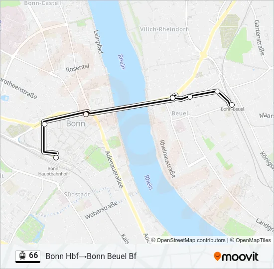 66 Light Rail Line Map