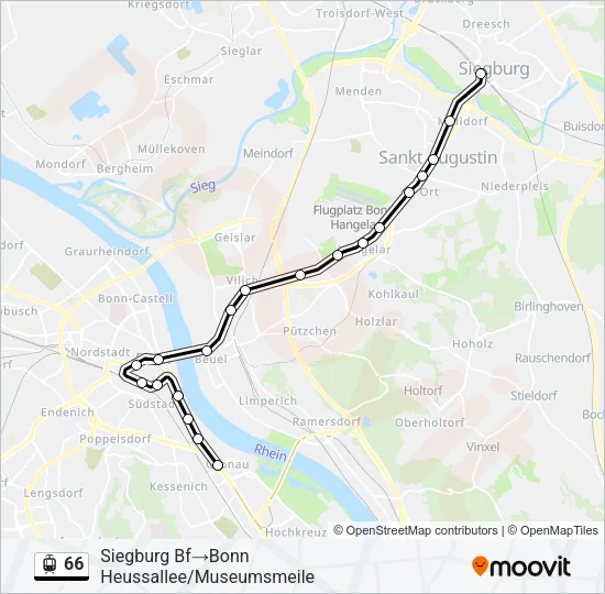 66 Light Rail Line Map