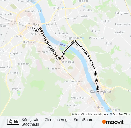 66 Light Rail Line Map