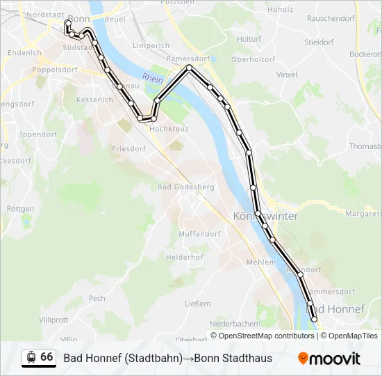 66 Light Rail Line Map
