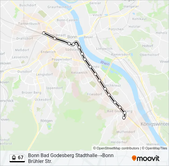 67 Light Rail Line Map