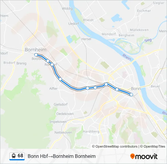 68 Light Rail Line Map