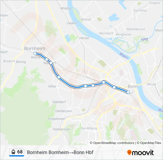 68 Light Rail Line Map