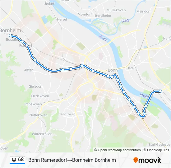 68 Light Rail Line Map