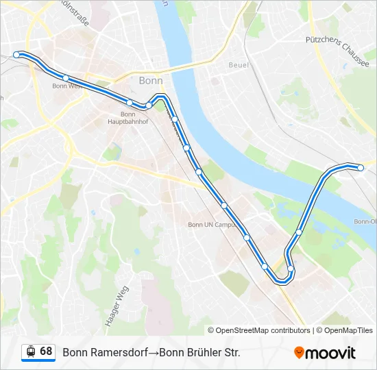 68 Light Rail Line Map
