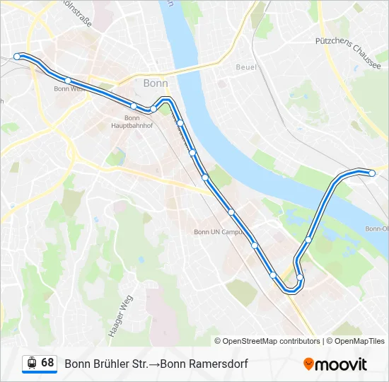 68 Light Rail Line Map
