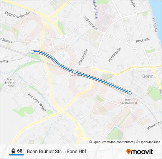 68 Light Rail Line Map