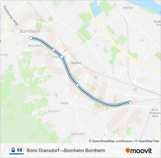 68 Light Rail Line Map