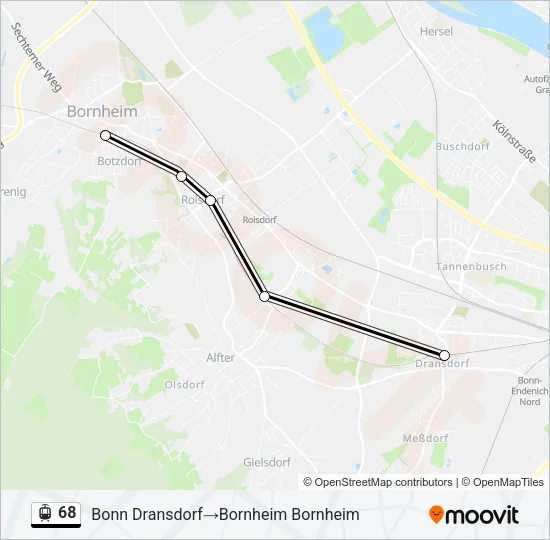 68 Light Rail Line Map