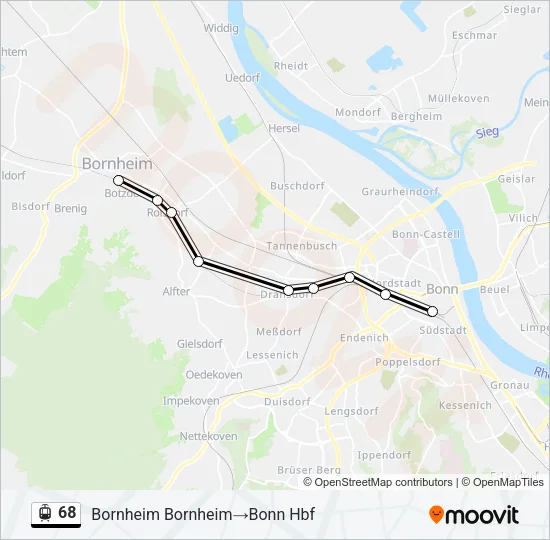 68 Light Rail Line Map