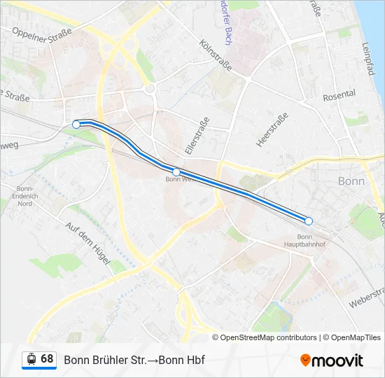 68 Light Rail Line Map