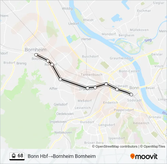 68 Light Rail Line Map
