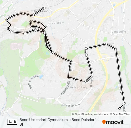 E Bus Line Map