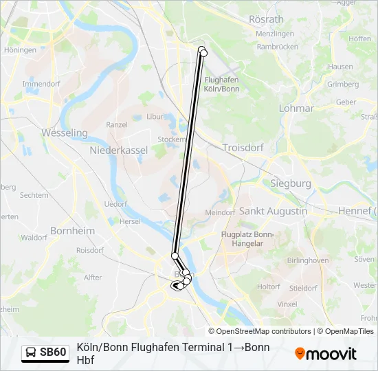 SB60 Bus Line Map