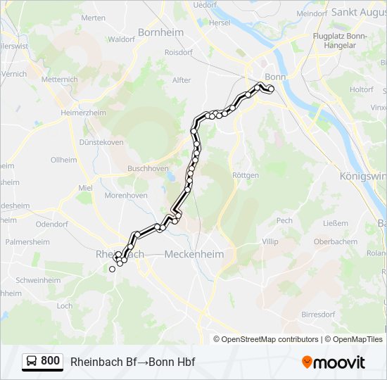 800 bus Line Map