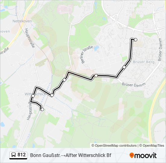 812 bus Line Map