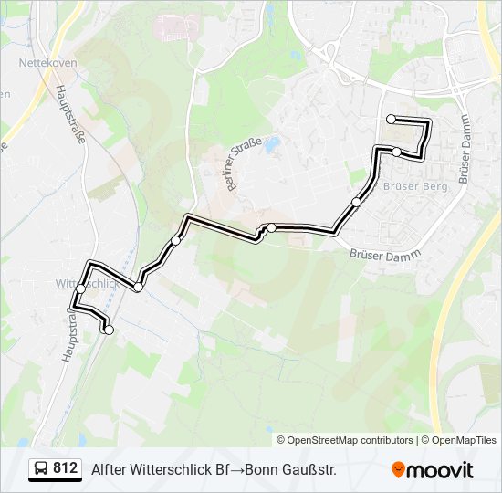 812 bus Line Map