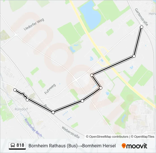 818 Bus Line Map