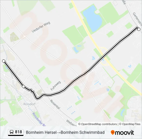 818 Bus Line Map