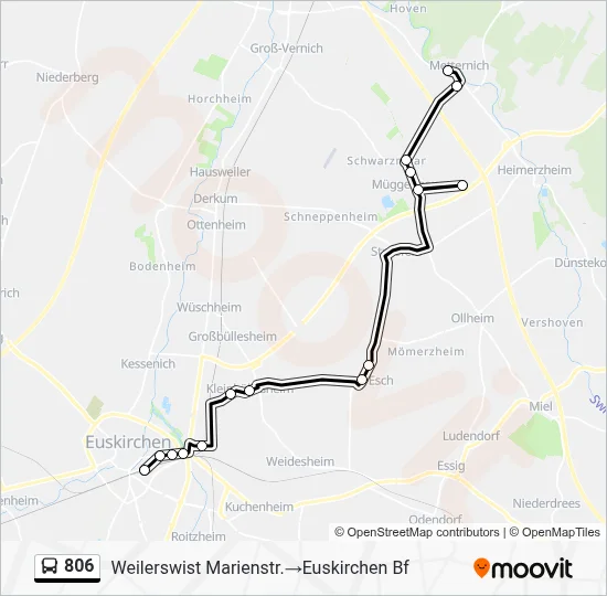 806 Bus Line Map