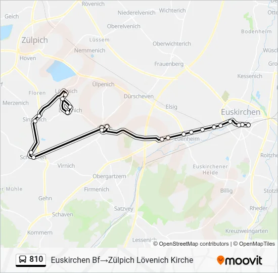 810 Bus Line Map