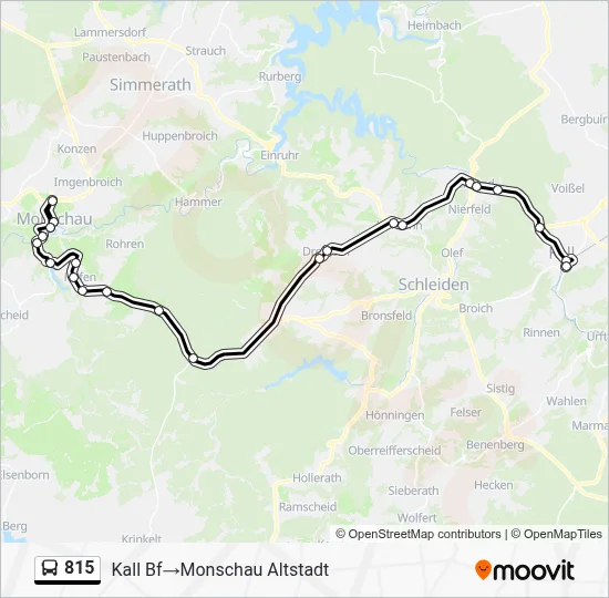 815 Bus Line Map