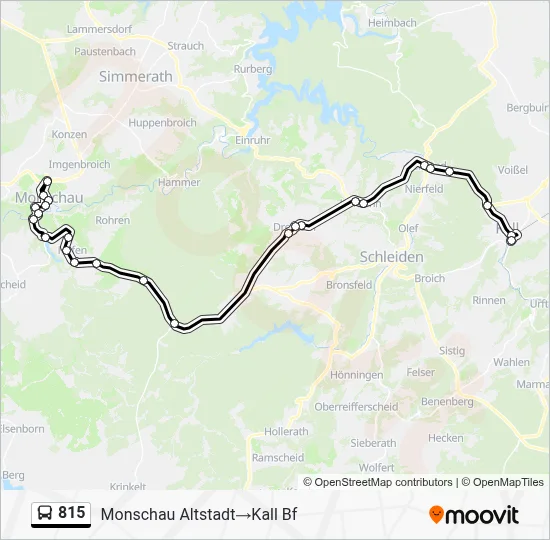 815 Bus Line Map