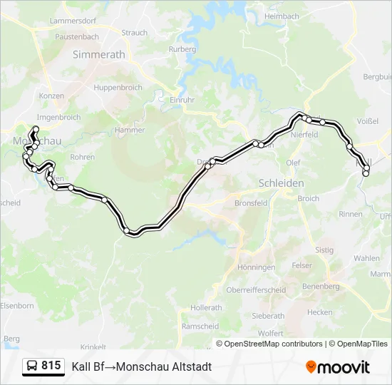 815 Bus Line Map