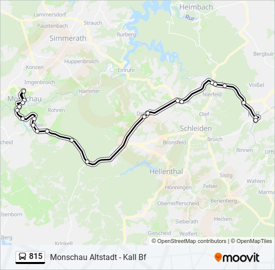 815 bus Line Map